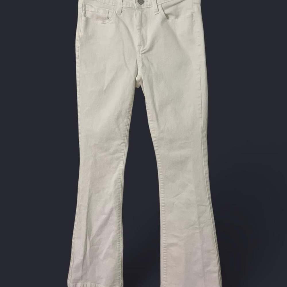 WHITE BANANA REPUBLICA WIDE LEG JEANS